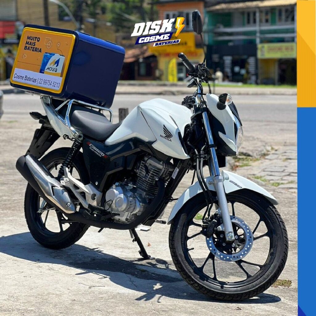 Moto Honda para entrega de baterias